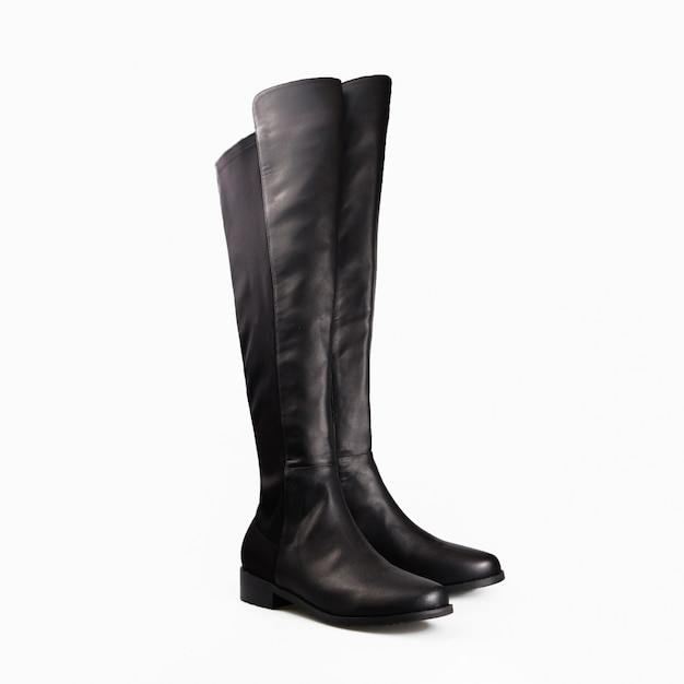 Stilvolle schwarze Damenstiefel