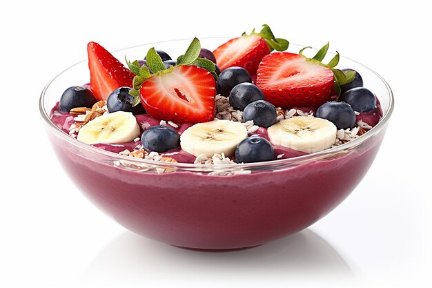 Stock-Bild von Acai Bowl mit Freiraum für Text