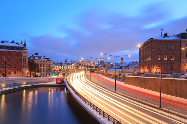 Stockholm Highway in die Stadt