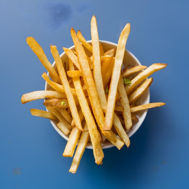 StockPhoto Crunchy deep fried fries, die jeder Mahlzeit Frische und Textur hinzufügen Für Social Media Post S