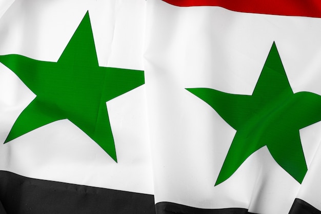 Stoff Syrien Flagge