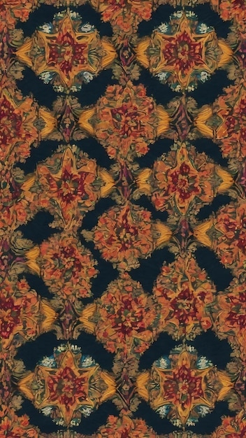 Stoffmotiv Songket-Motiv Batik-Motiv Kaleidoskopmuster-Ornament