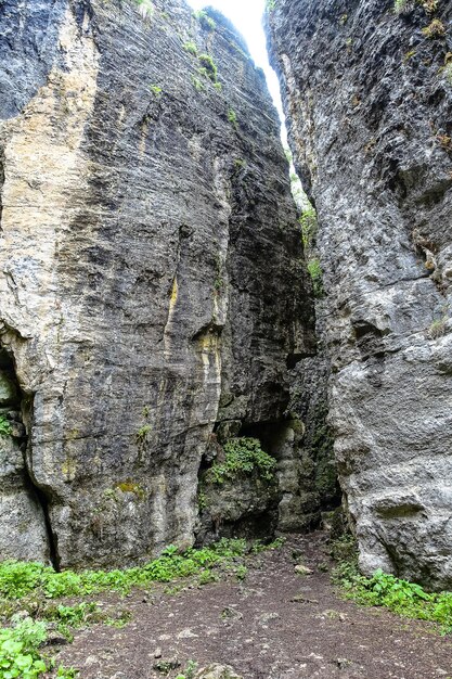 Stone Bowl gorge uma reserva natural única Gorge na natureza da paisagem das montanhas no Daguestão Rússia