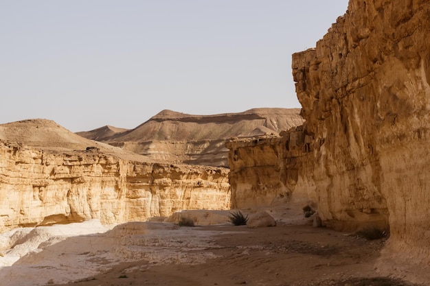 Stone Canyon no deserto da Judéia em Israel