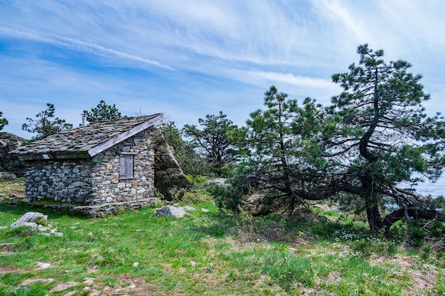 Foto stone hut na alta via na ligúria