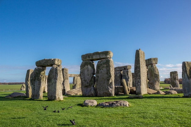 Stonehenge ein altes prähistorisches Steinmonument in der Nähe von Salisbury, England