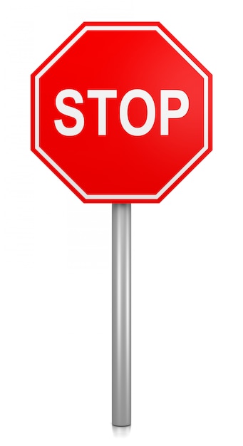 Stop road-sign