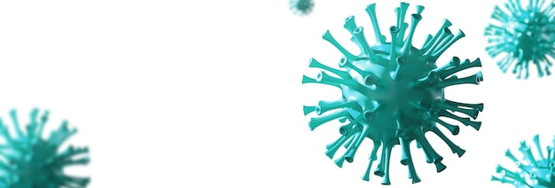 Stoppen sie das coronavirus- und quarantänekonzept. medizinische 3d-illustration