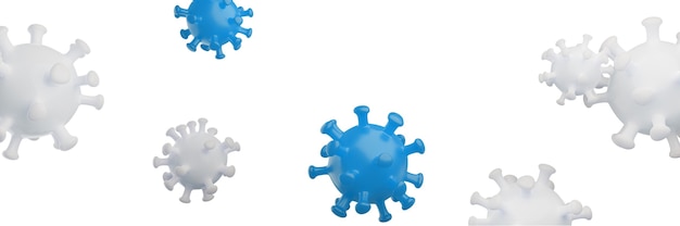 Stoppen Sie das Coronavirus- und Quarantänekonzept. Medizinische 3D-Illustration