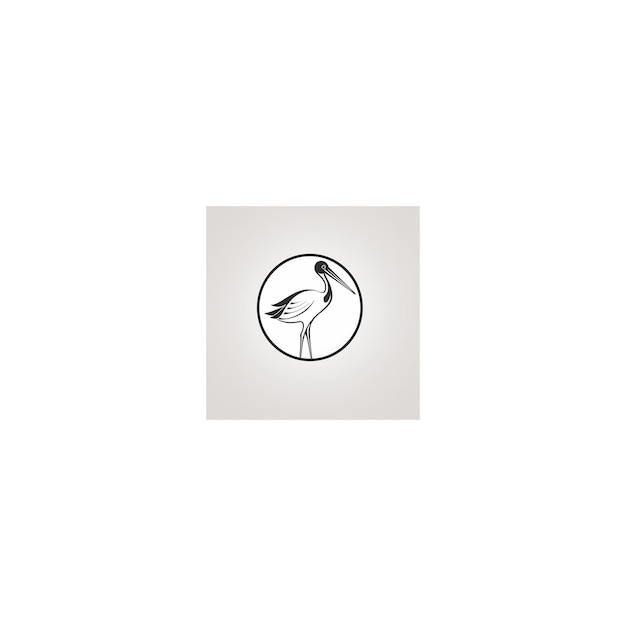 Foto stork line-logo minimalistisch37