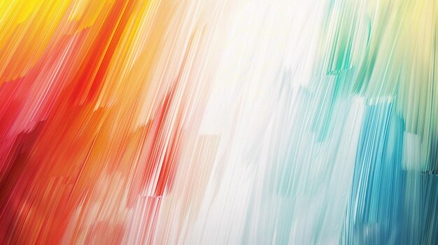 Strahlende Farbstreifen verschmelzen nahtlos zu einem atemberaubenden Bild auf einer sauberen weißen Leinwand