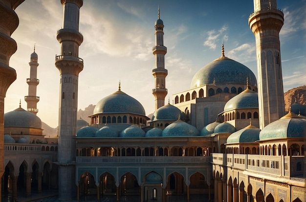 Strahlende Horizonte der Moschee