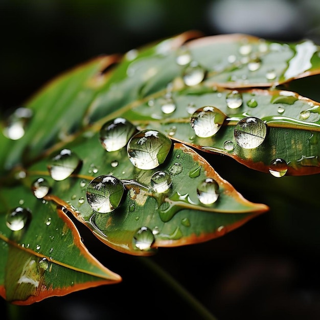 Strahlende Regentropfen Reverie Frühlingslandschaft Foto