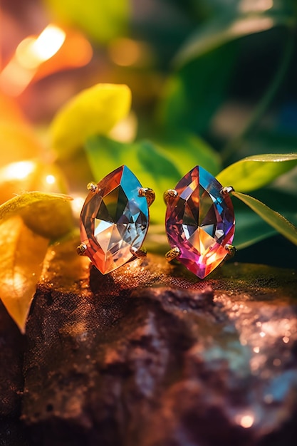 Strahlender Regenbogen-Glitzer verschönert Ihren Stil mit dem Banner „Schillernde Sommer-Ohrringe“ von Sparklecore