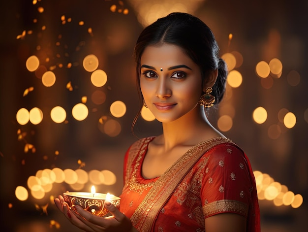 Strahlendes Diwali-Festival der Lichter und Traditionen im indischen Diwali-Feierstil