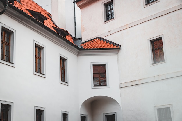 Strahov Kloster alte weiße Gebäudefassade in Prag, Tschechische Republik