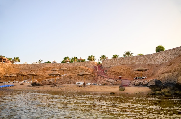 Strand auf der sinai-halbinsel. ägypten, sharm el sheikh.