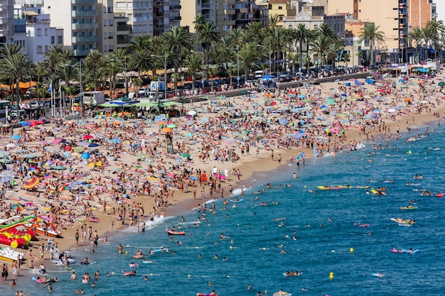 Strand bei Lloret de Mar in Spanien