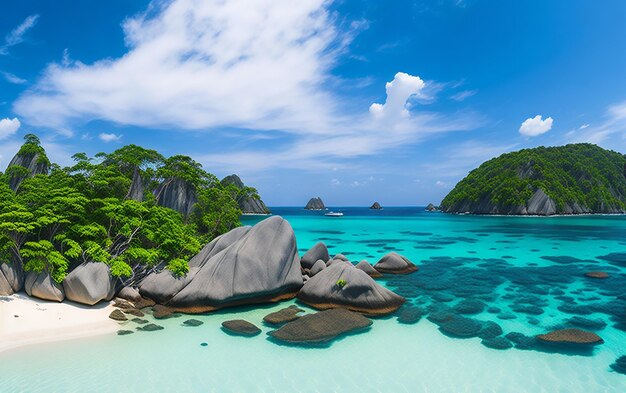 Strand der Seychellen