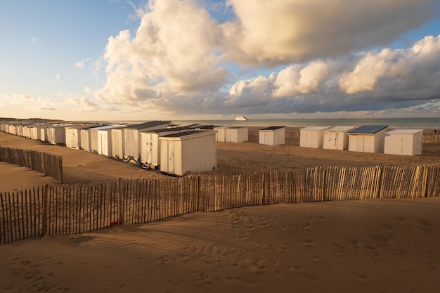 Strand im Hafen von Calais, fotografiert in Frankreich