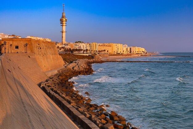 Strand in Cadiz Andalusien Spanien