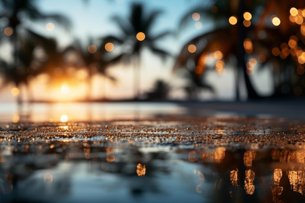 Strand mit Kokospalmen auf der Insel Paradise