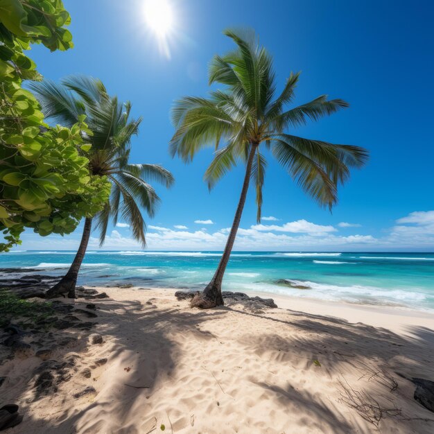 Strand mit Palmen