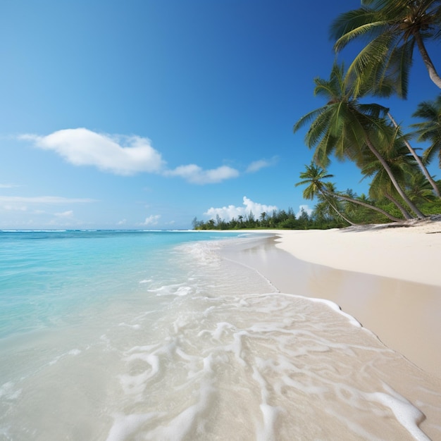 Strand mit weißem Hintergrund in hoher Qualität ultra hd