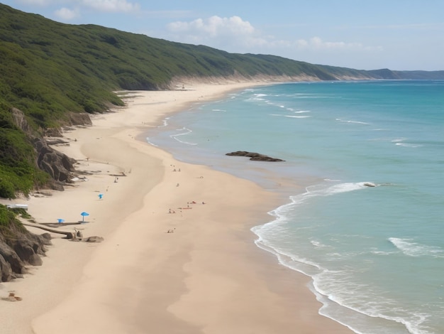 Strand schönes Nahaufnahmebild, ai generiert