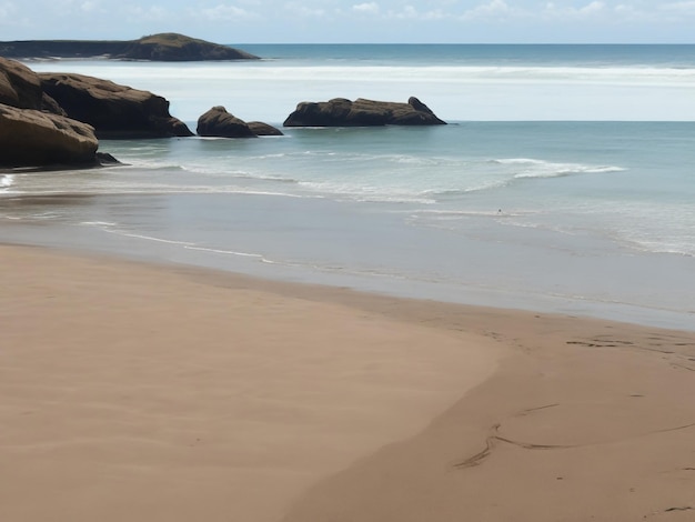 Strand schönes Nahaufnahmebild, ai generiert