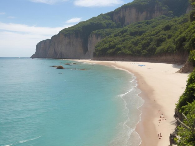 Strand schönes Nahaufnahmebild, ai generiert