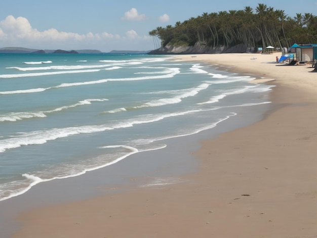 Strand schönes Nahaufnahmebild, ai generiert