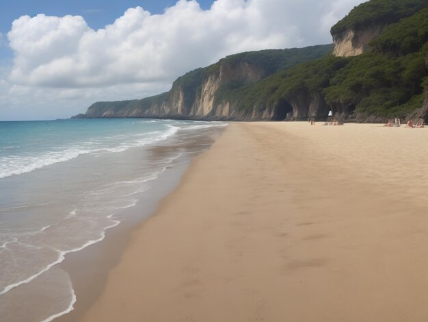 Strand schönes Nahaufnahmebild, ai generiert