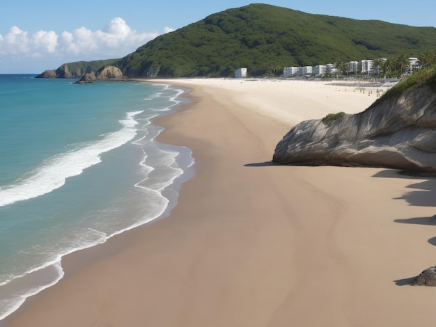 Strand schönes Nahaufnahmebild, ai generiert