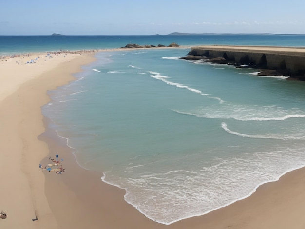 Strand schönes Nahaufnahmebild, ai generiert