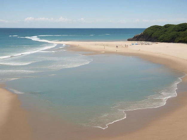 Strand schönes Nahaufnahmebild, ai generiert