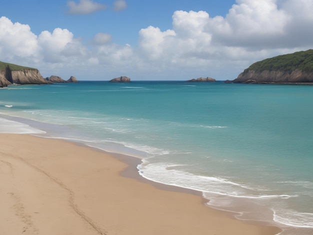 Strand schönes Nahaufnahmebild, ai generiert