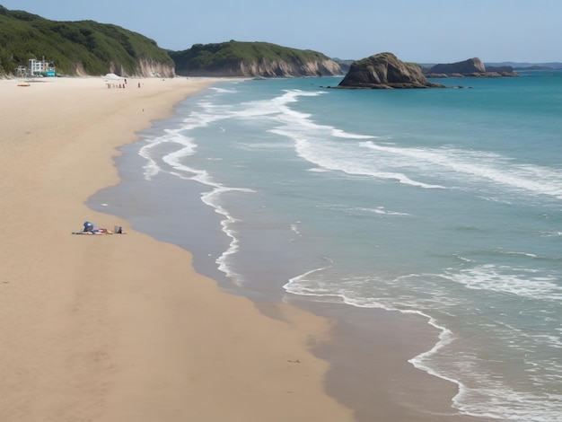 Foto strand schönes nahaufnahmebild, ai generiert