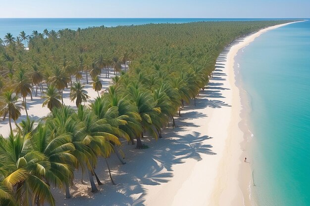 Strand Sommer y Palmen Generativo ai