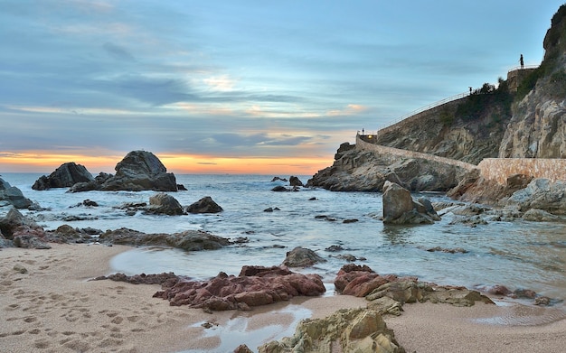 Strand von Lloret de mar an der Costa Brava