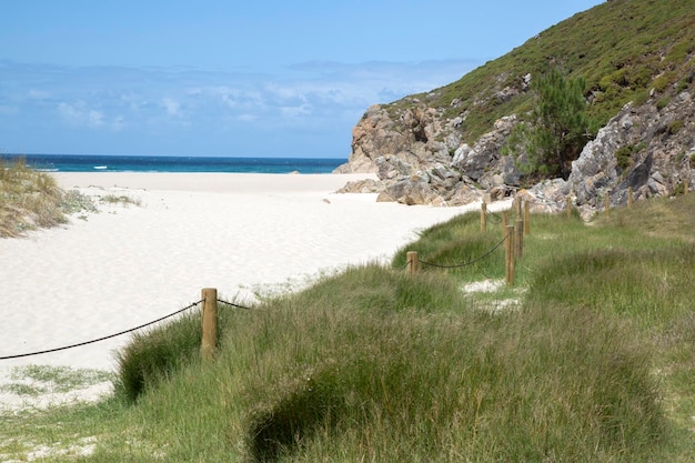 Strand von Rostro, Finisterre, Costa de la Muerte, Galicien, Spanien