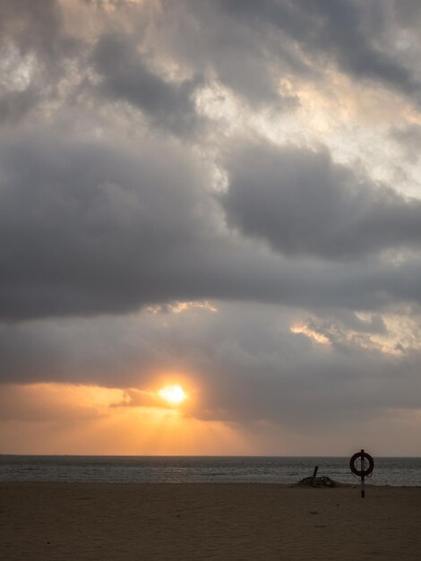 Strandblick bei Sonnenaufgang