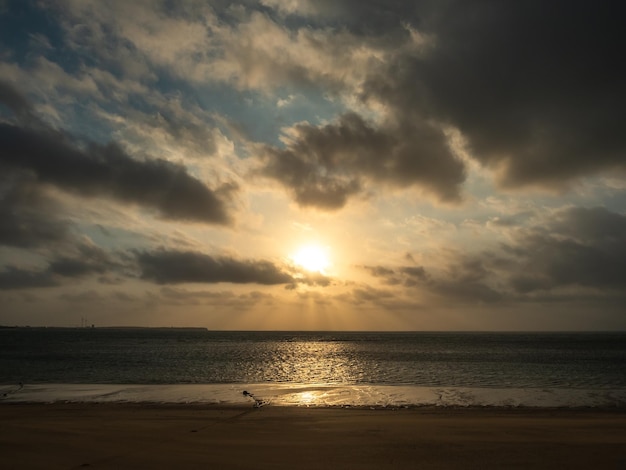 Strandblick bei Sonnenaufgang