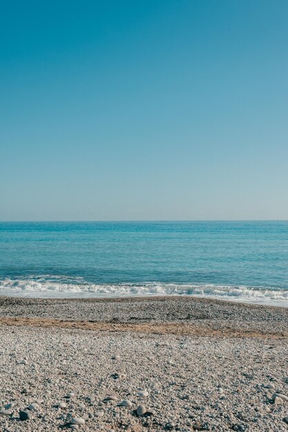 Foto strandhintergrund mit kopienraum