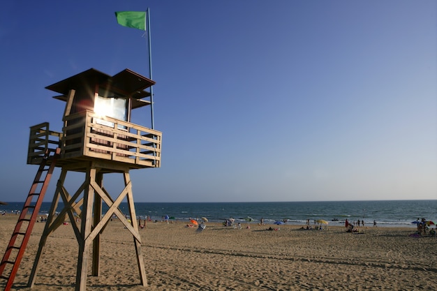 Strandholzkabine für Küstenwache