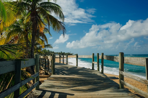 Strandpromenade in Puerto Rico