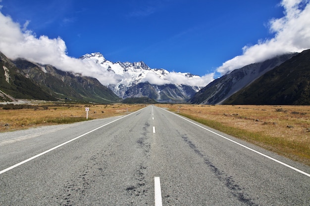 Straße auf der Südinsel, Neuseeland