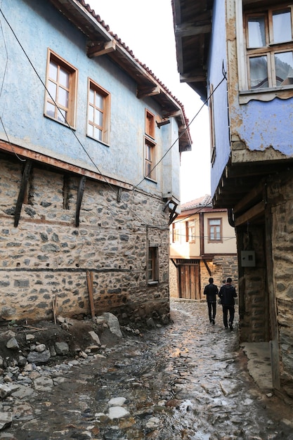 Straße im Dorf Cumalikizik Bursa Türkei