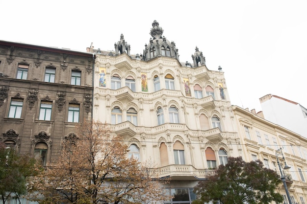 Straße in Budapest, Ungarn.