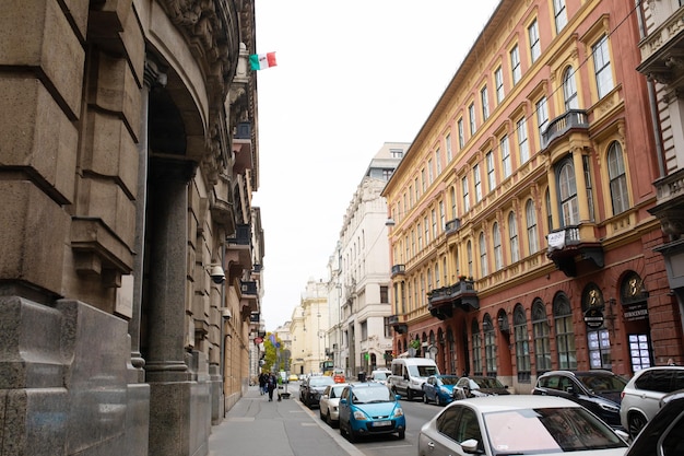 Straße in Budapest, Ungarn.